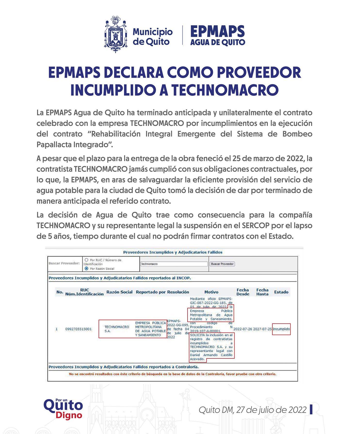 La EPMAPS SALVAGUARDA LOS... - Epmaps - Agua de Quito | Facebook