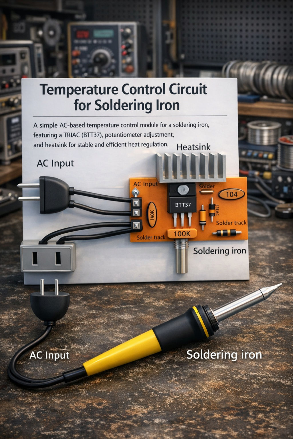 Temperature Control Circuit for Soldering Iron | Facebook