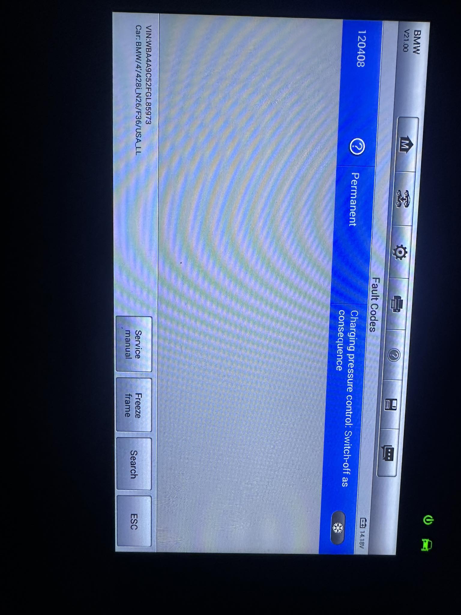What does bmw dtc 120408 and 120708 mean?