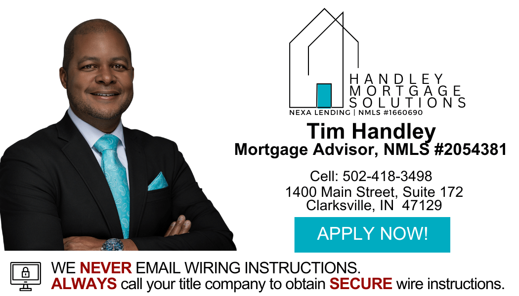 Tim Handley Mortgage Solutions Call 502-418-3498, NMLS #2054381 | Facebook