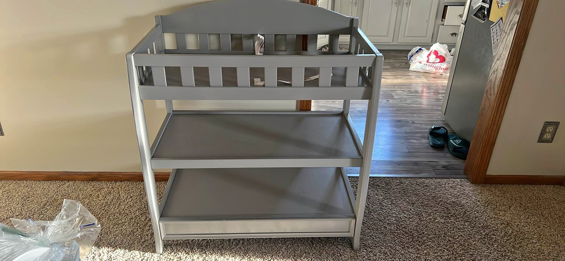 Hatch Baby scale and changing table with grey dresser - Changing Tables ...