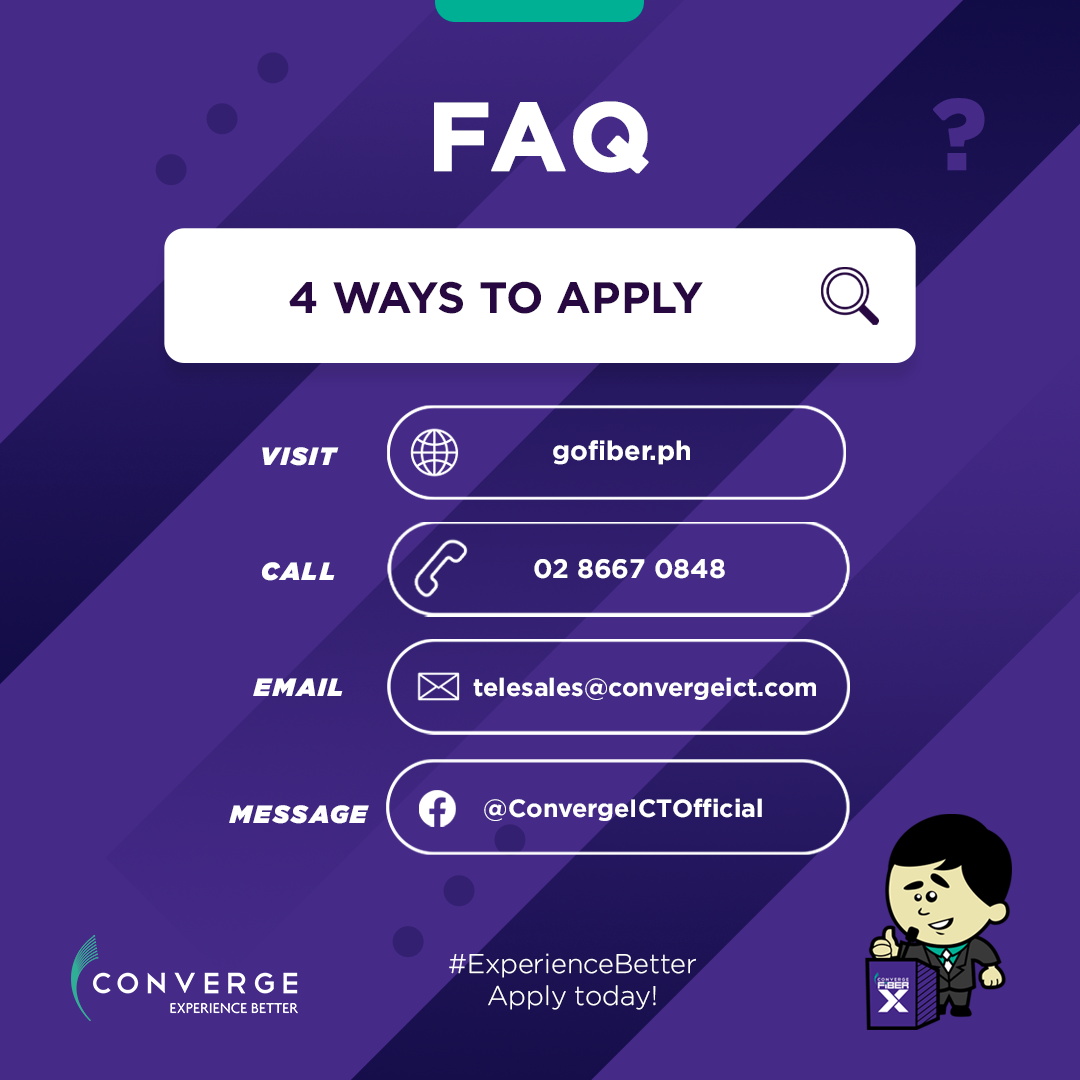 Converge FiberX - Sa mga nagtatanong how to apply, screenshot this now ...