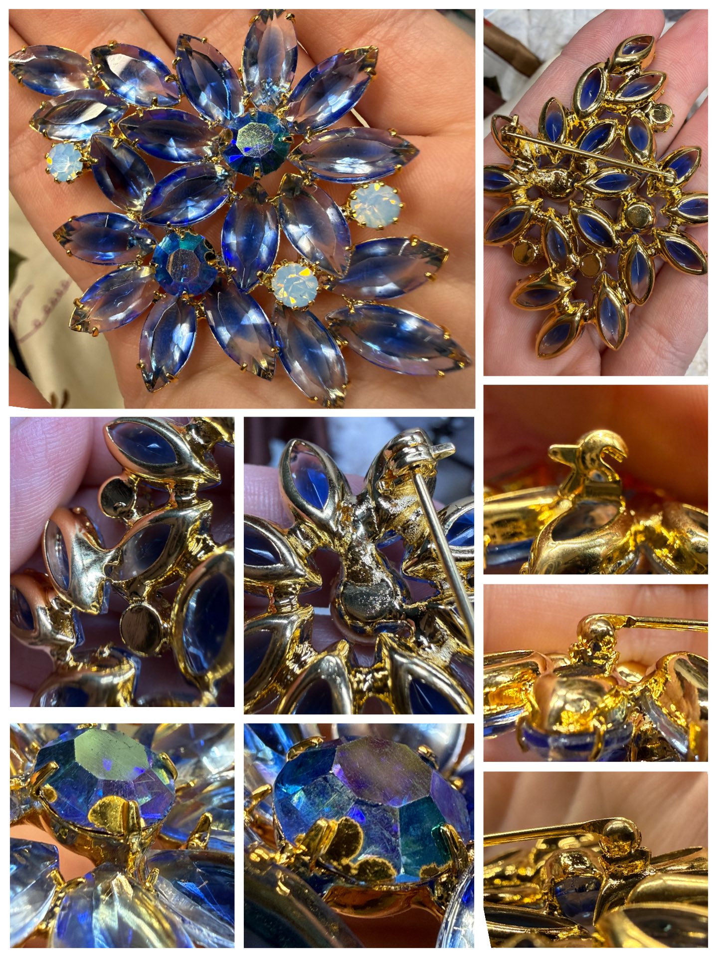 Vintage Juliana D&E rhinestone wreath brooch