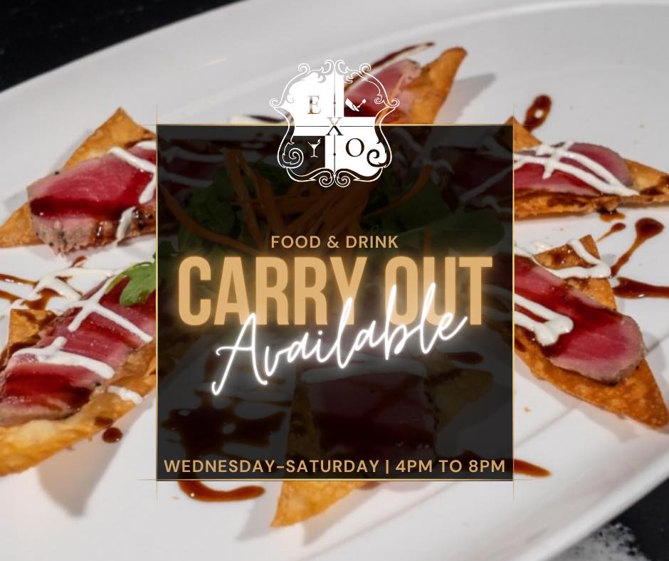 EXO Med Spa - Our full food menu is available for carry... | Facebook
