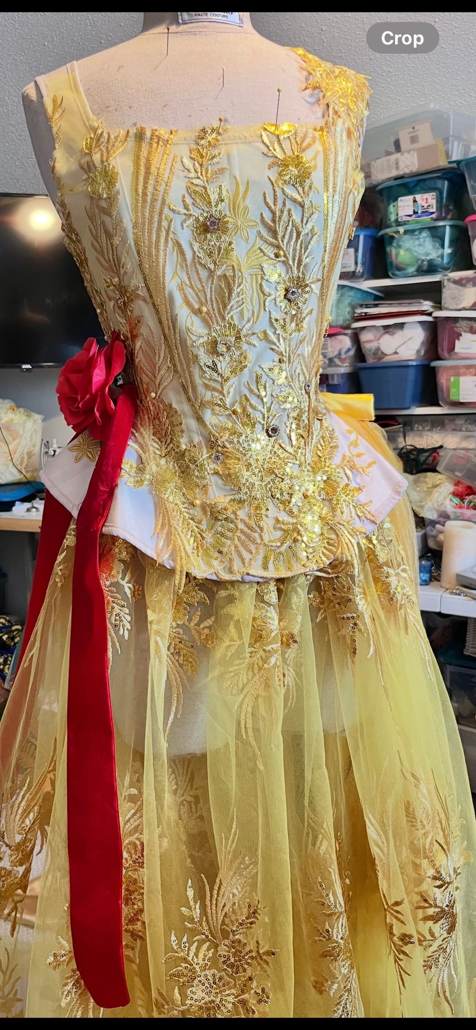 disney princess gold dresses Posh Peanut Girl's Belle Tulle Dress in Yellow, 10Y-12Y, Viscose from Bamboo 100% Polyester Hand Wash Only Lay Flat Or Line Dry Signature Posh Peanut Design Accessories Sold Separately Posh Peanut Girls Disney Belle Tulle Dress In Yellow THE JASMINE WEDDING GOWNS -