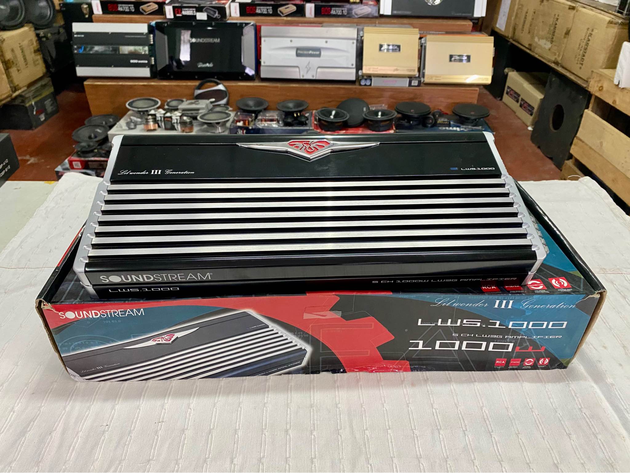 ?SOUND STREAM LW5.1000 5CH AB 70Wx4*200Wx1RMS ของใหม่ค้างสต๊อกสวย 