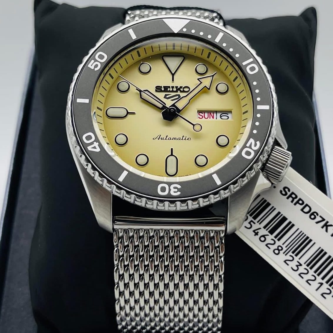 Note_Watch - Seiko 5 sports สายถักหน้าครีม สไตล์วินเทจ... | Facebook