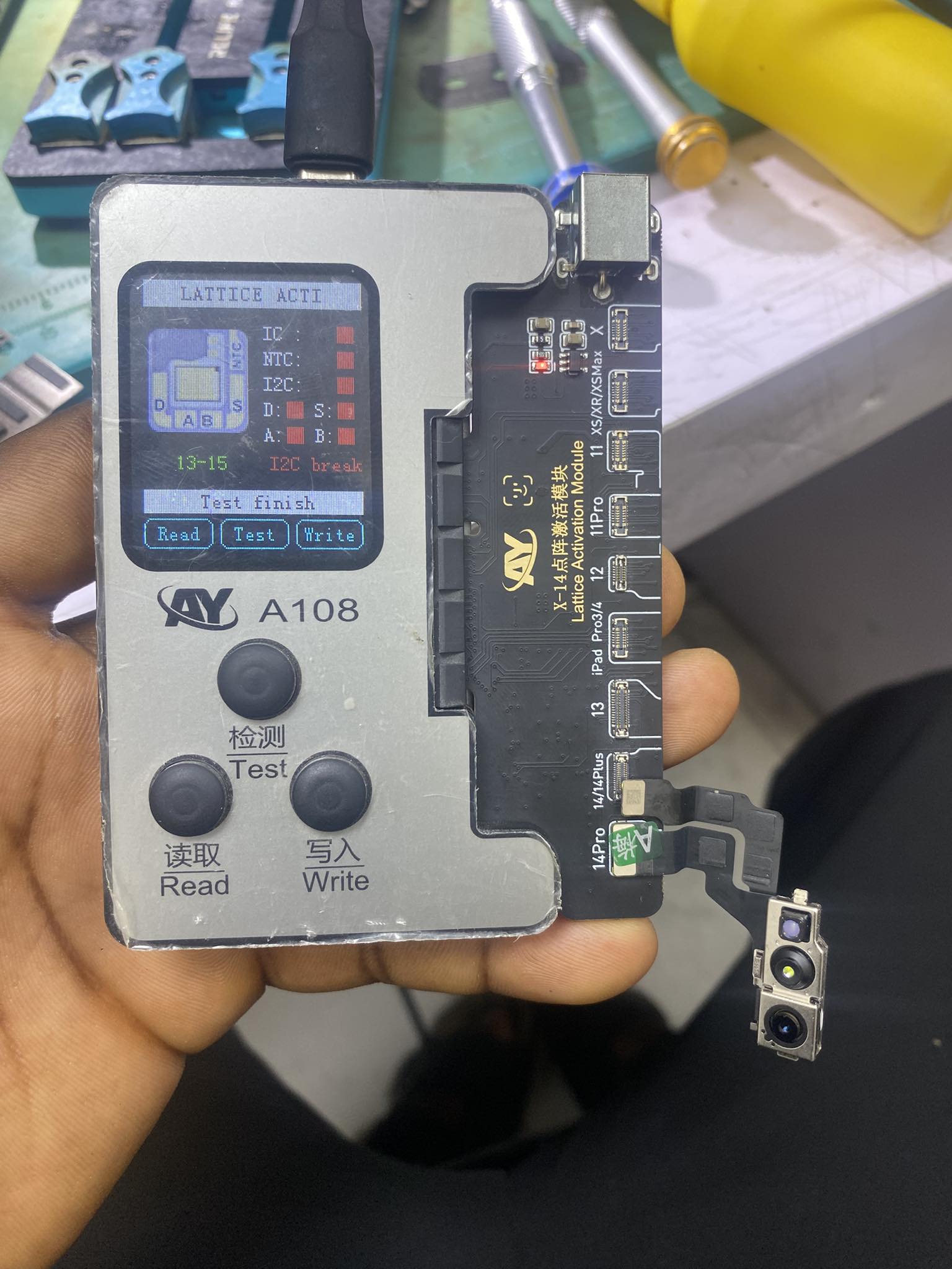 Iphone 14 pro face id i2c break error solution?