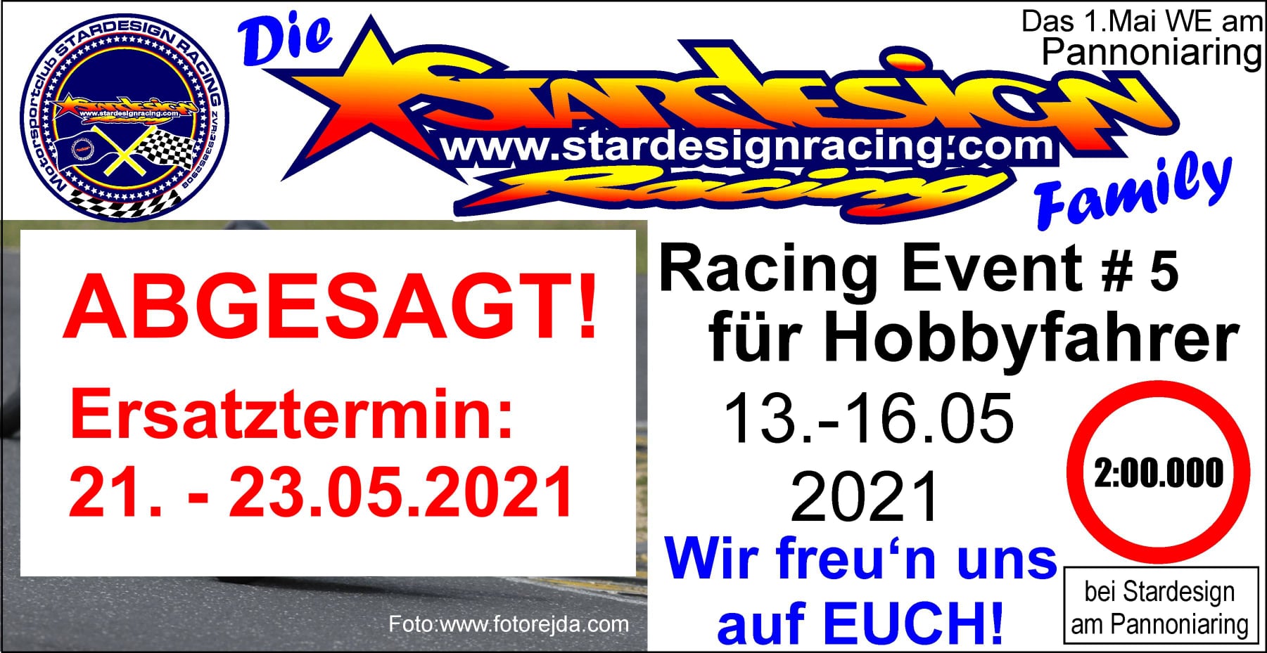 Stardesign - Lieber Racer! Wie versprochen, werden unsere Racing Events ...