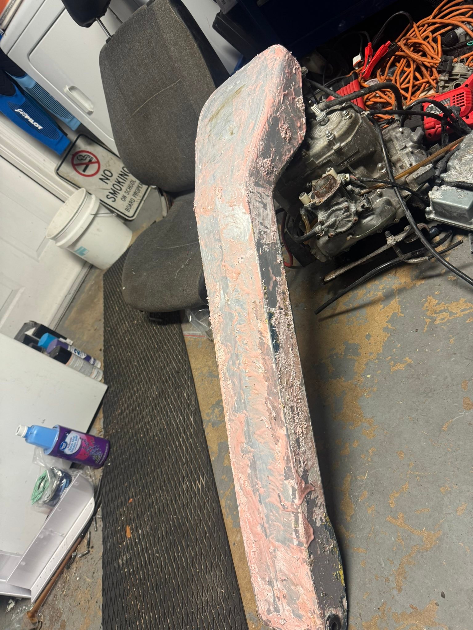 Restored MMF handpole for Kawasaki 550 ski