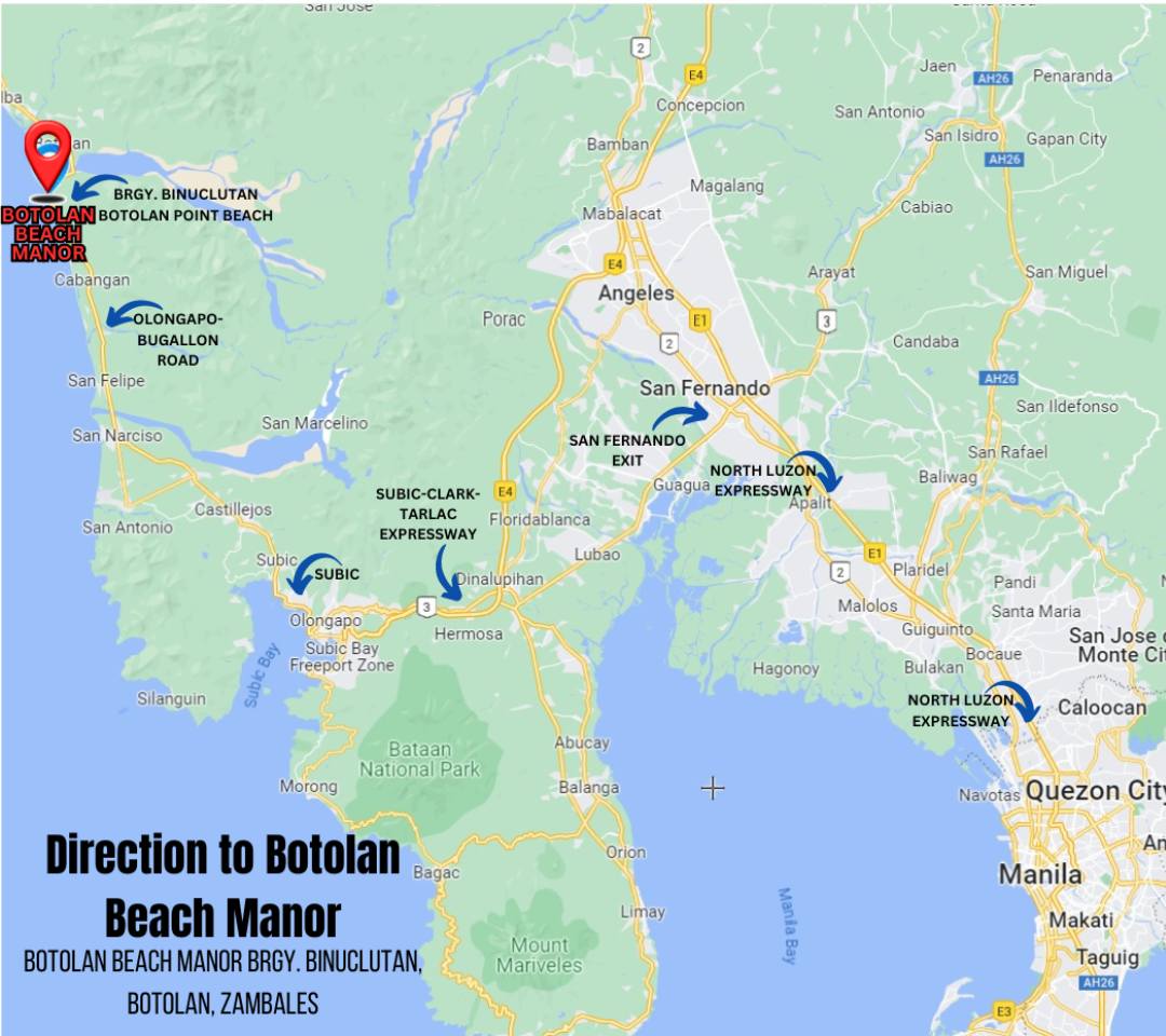 How to go to Botolan Beach Manor - Botolan Beach Manor