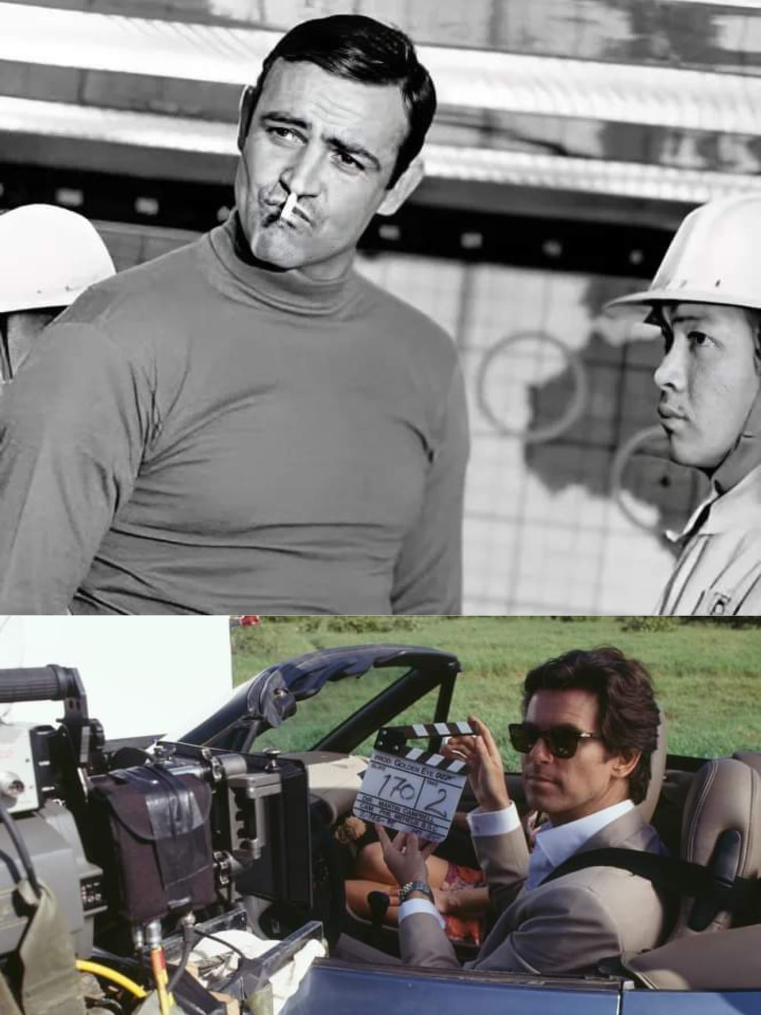 Past - Sean Connery And Pierce Brosnan connery behind the scenes of ...