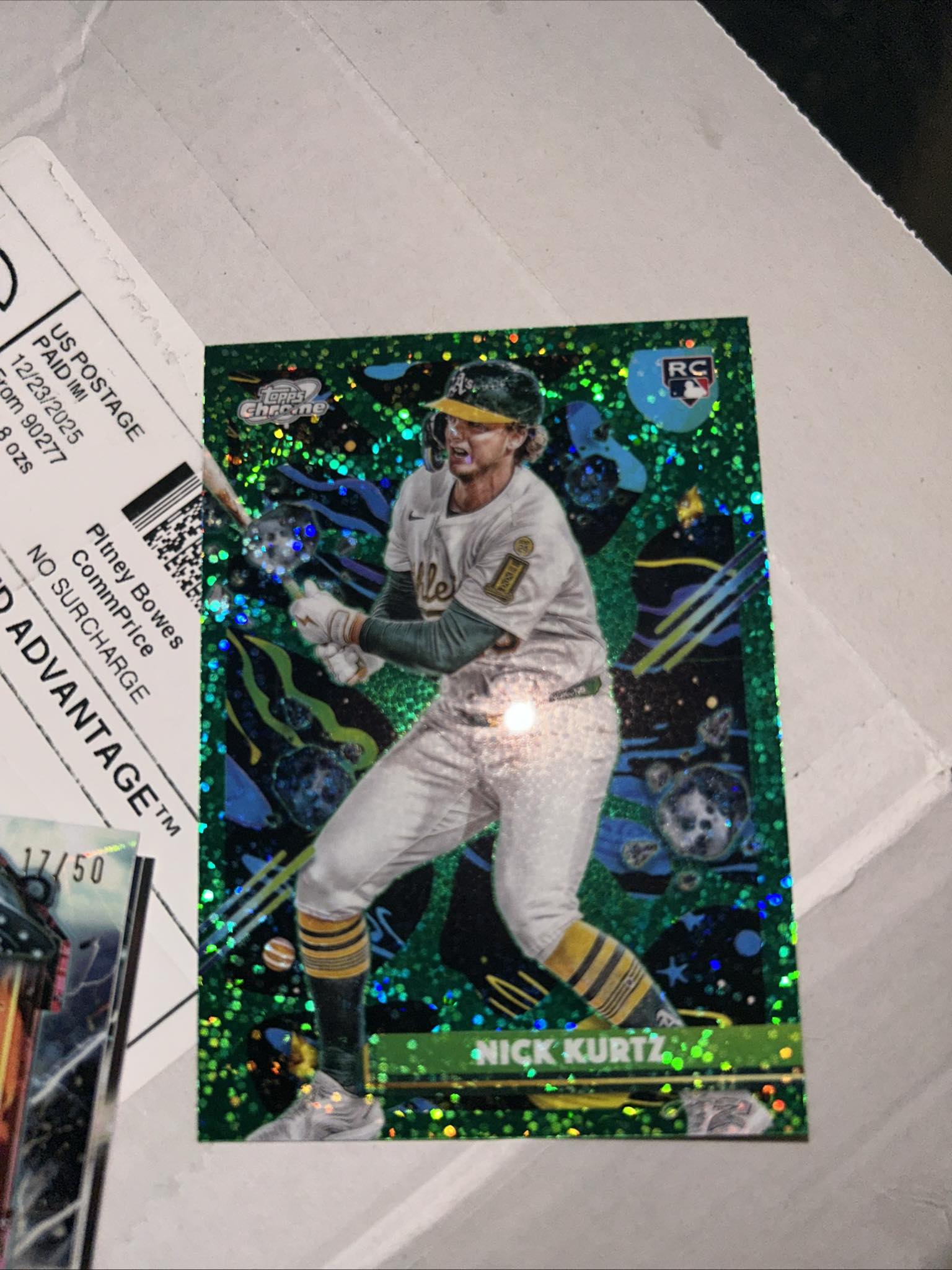 2025 Topps Chrome Nick Kurtz Gold Parallel Auto 48/50 RC for sale