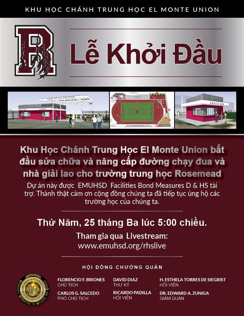 El - Please join El Monte Union High School District via livestream for ...