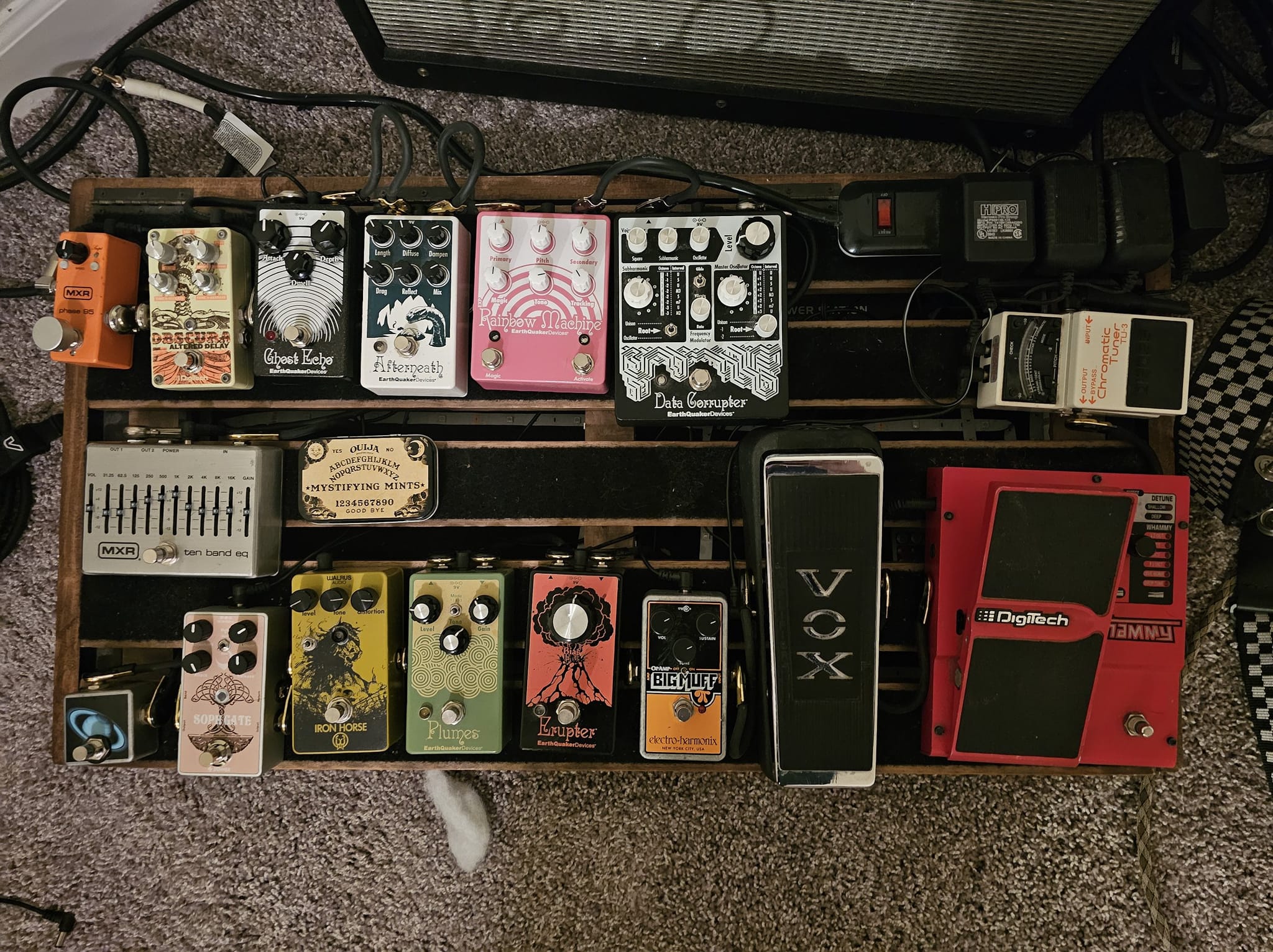 Modified EQD Acapulco Gold Pedal with Added Gain and Filter Controls