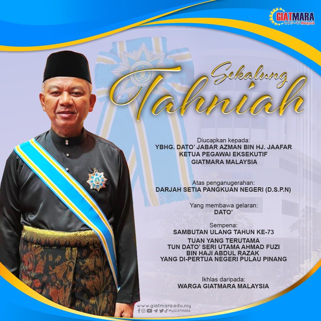 Tahniah YBHG. DATO’ JABAR AZMAN BIN... - GIATMARA Wangsa Maju | Facebook