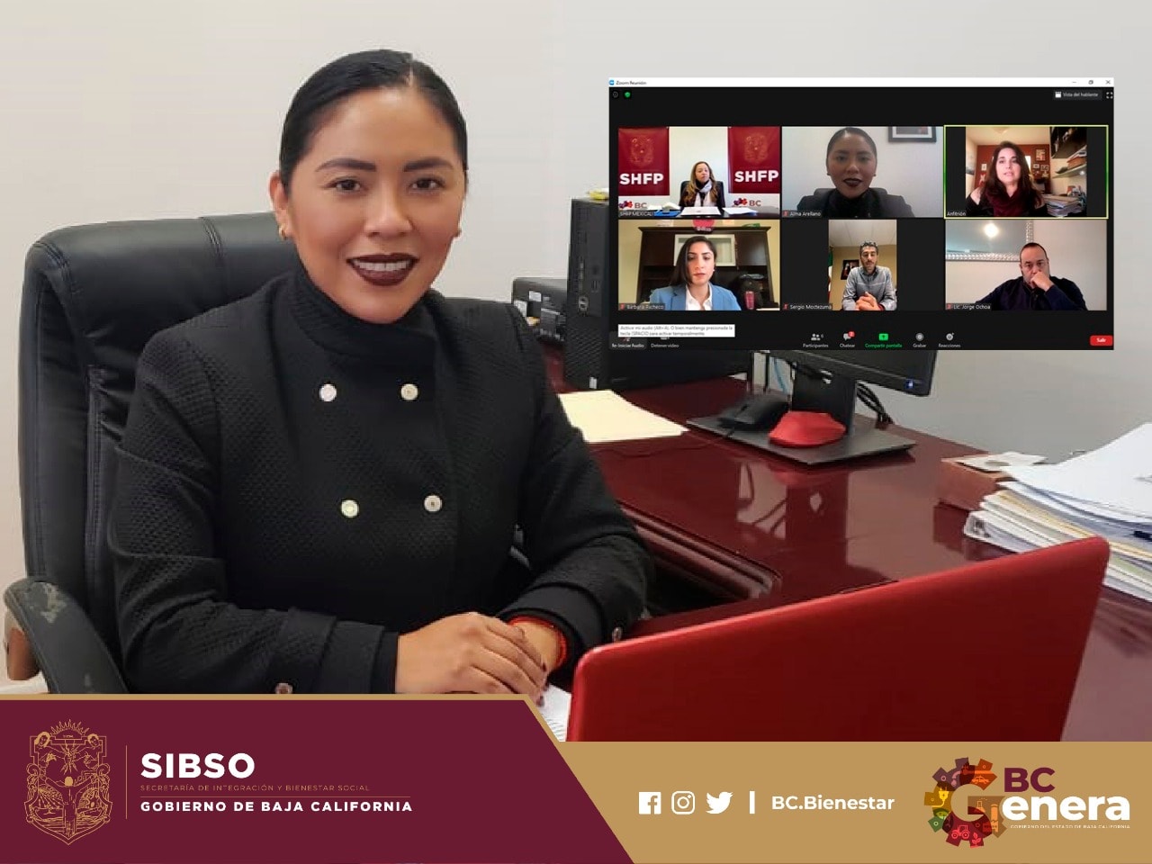 La titular de... - Secretaría de Bienestar de Baja California | Facebook