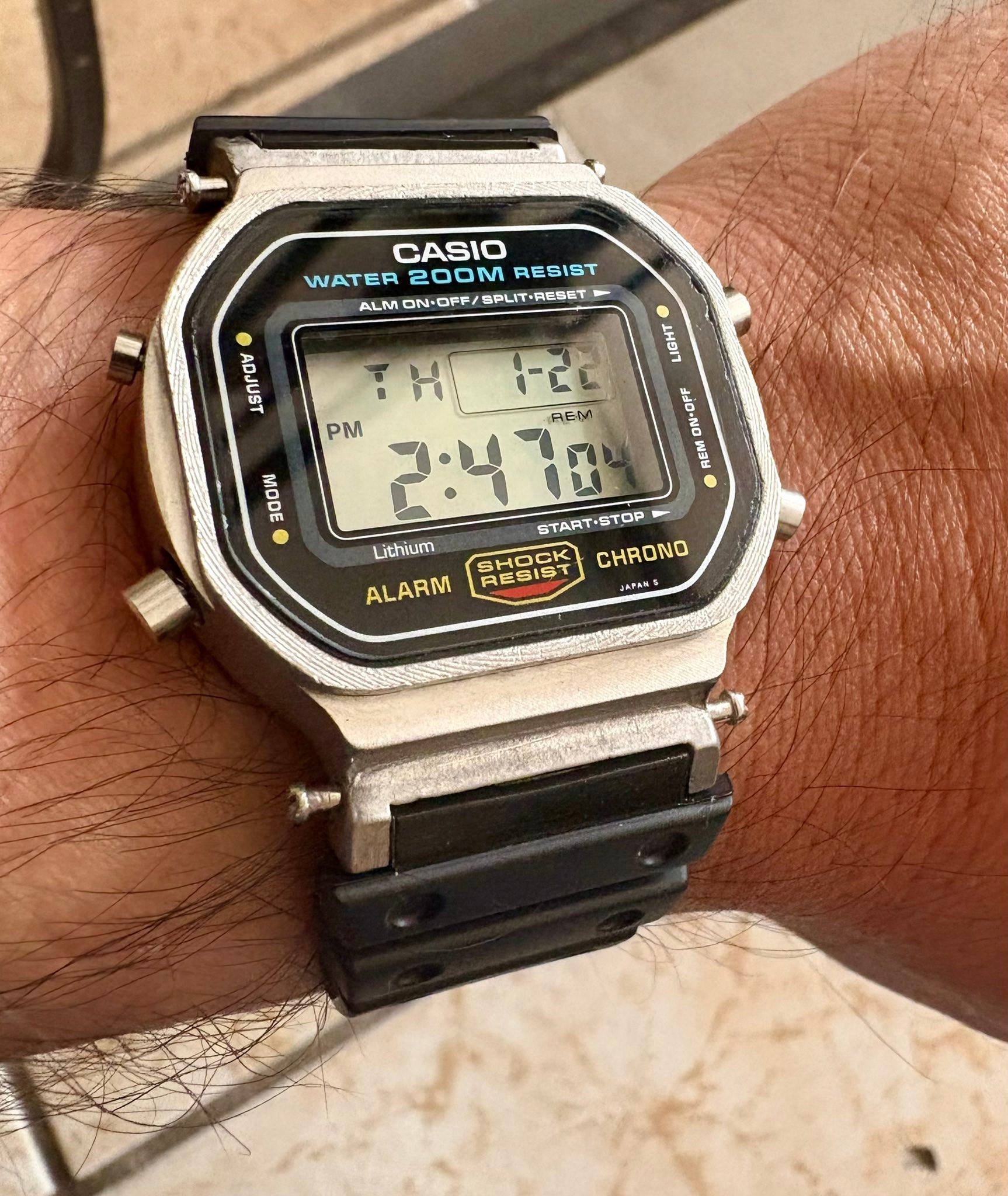 New strap for the old DW-5600, now it needs a new bezel