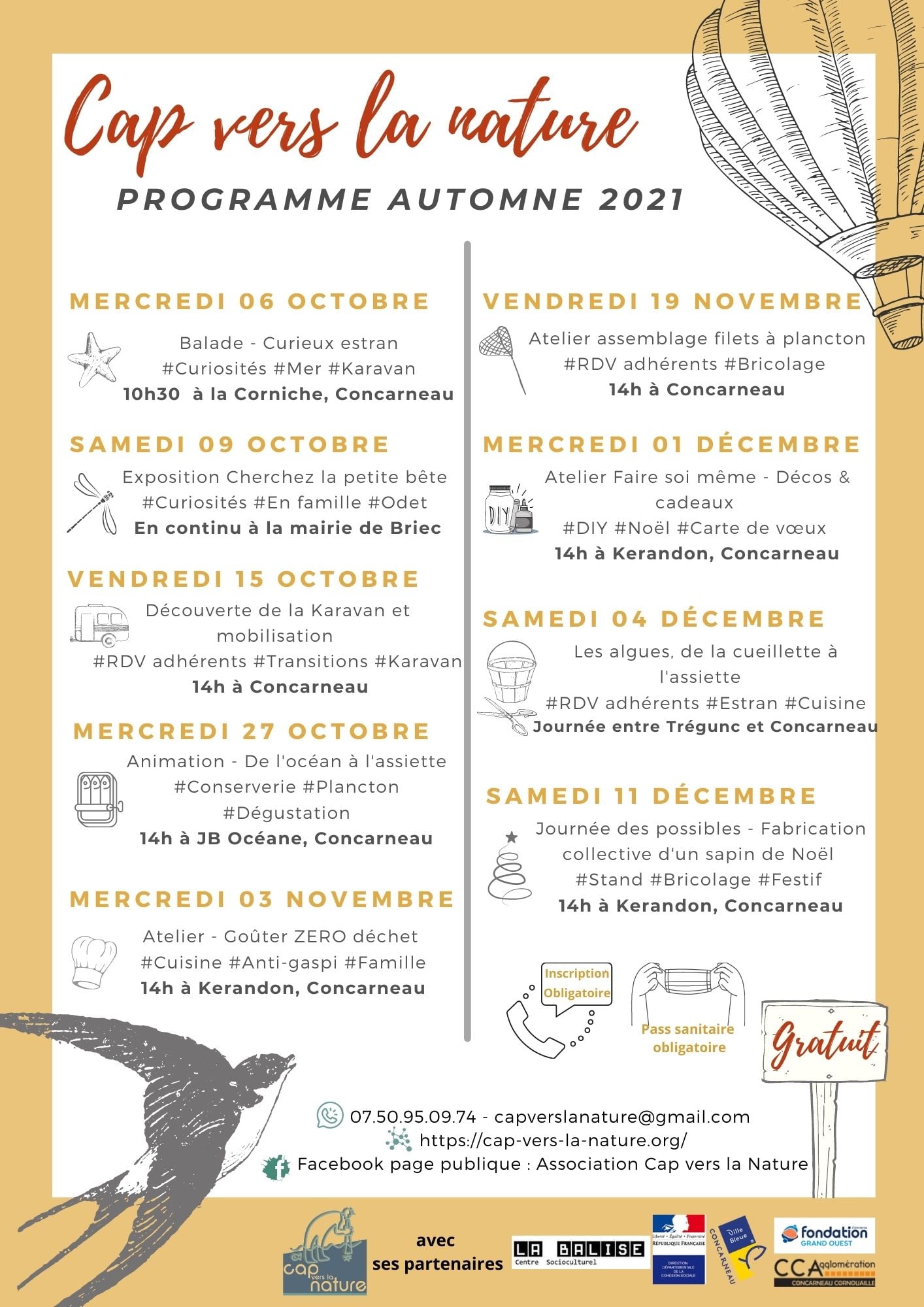 📣 [Programme d'animations... - Association Cap vers la Nature