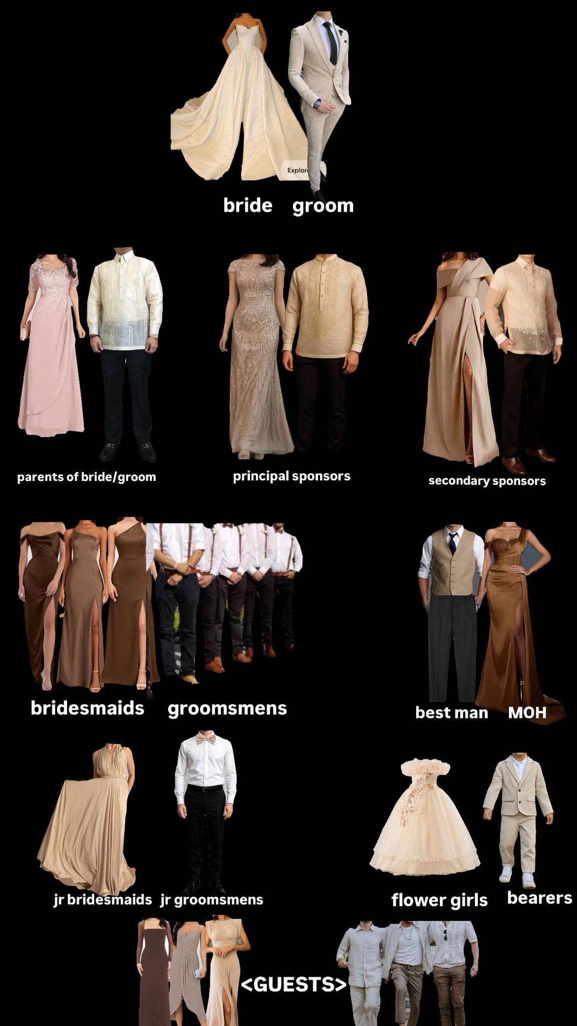 formal dress for secondary sponsors LF Color beige groom & sponsor tiered maxi dress