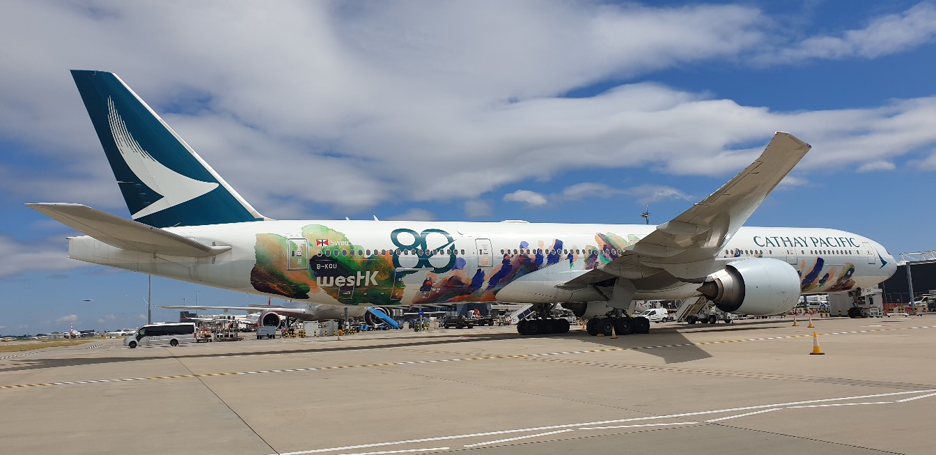 Cathay Pacific (Oneworld Livery) Boeing 777-367(ER) B-KQI London