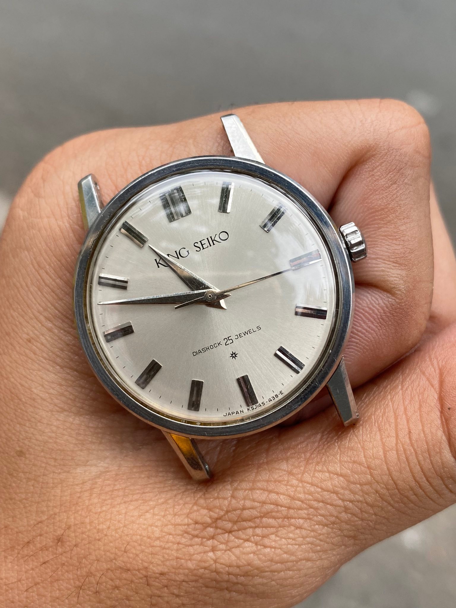 King seiko I K NG SEIKO SEIKO DIASHOCK * 25 EWELS JAPAN 92145-438 