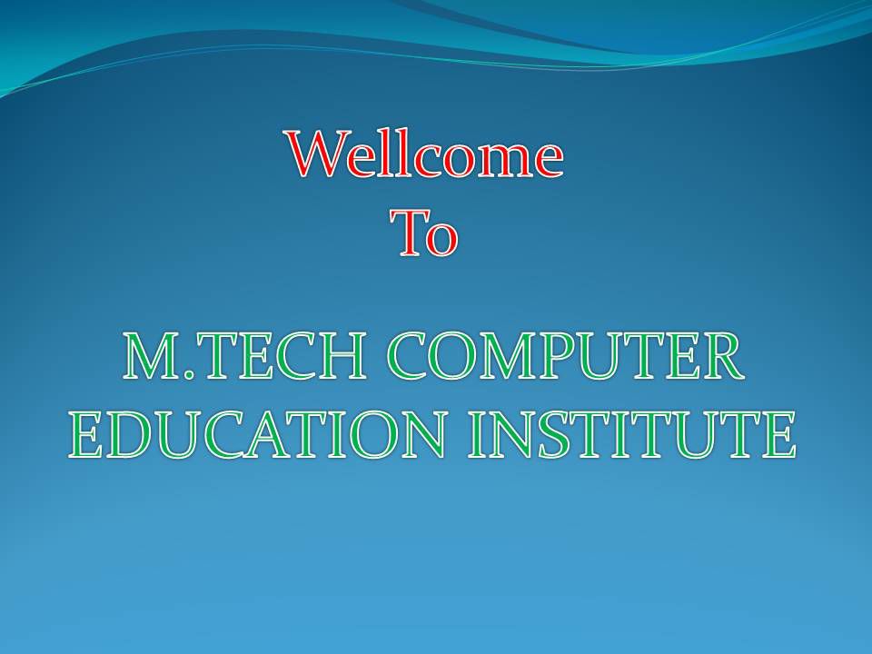 M. Tech Computer