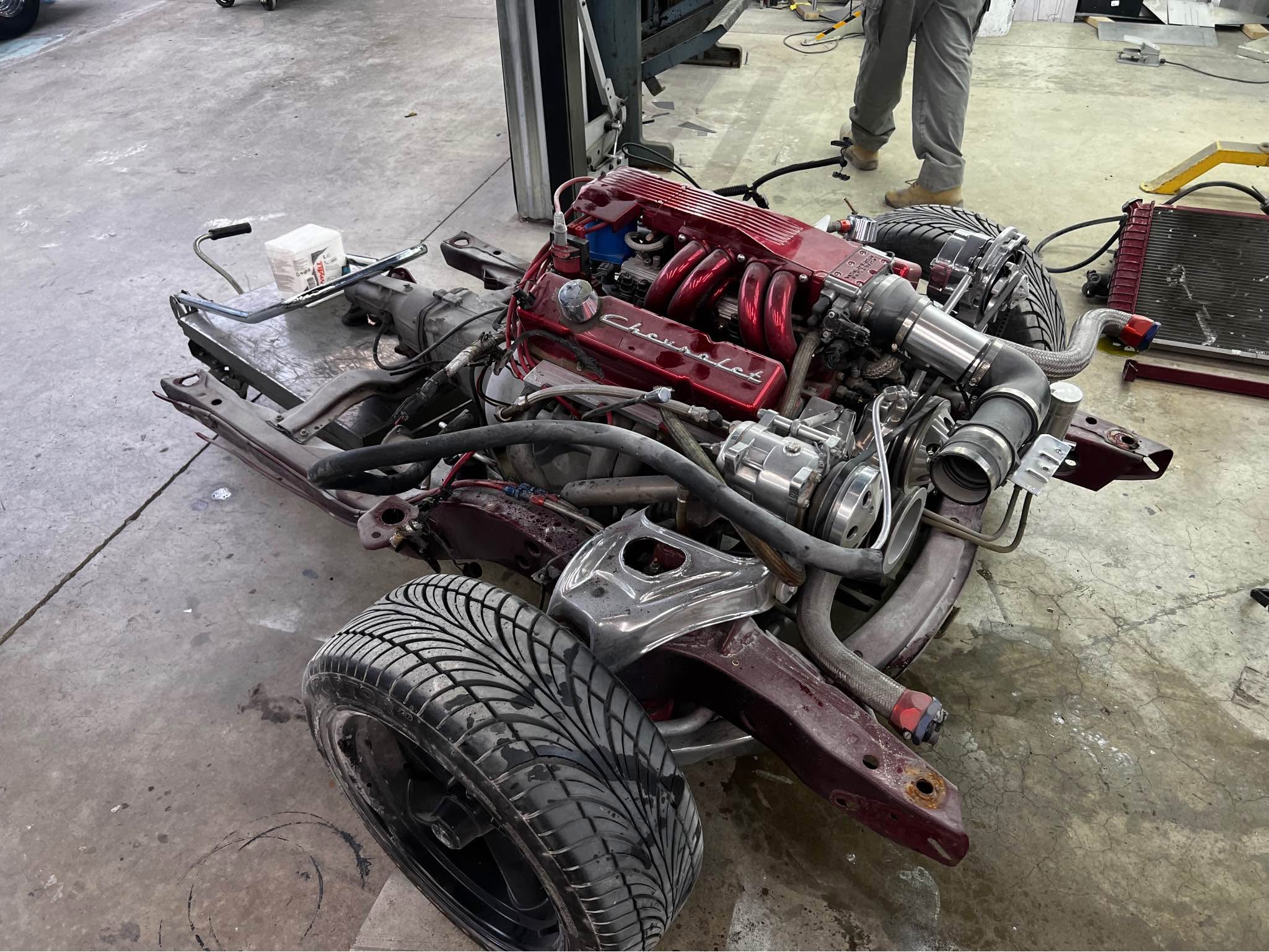 67 Camaro subframe with engine and trans. - Car Engines & Engine Parts ...