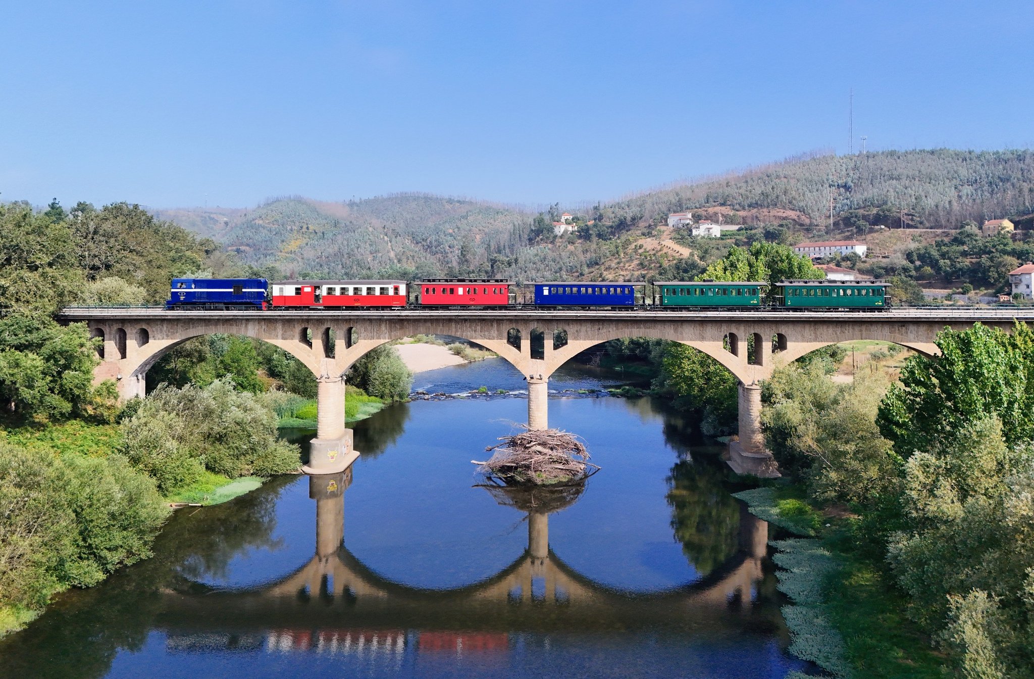 Vouga historical train with 9004 locomotive