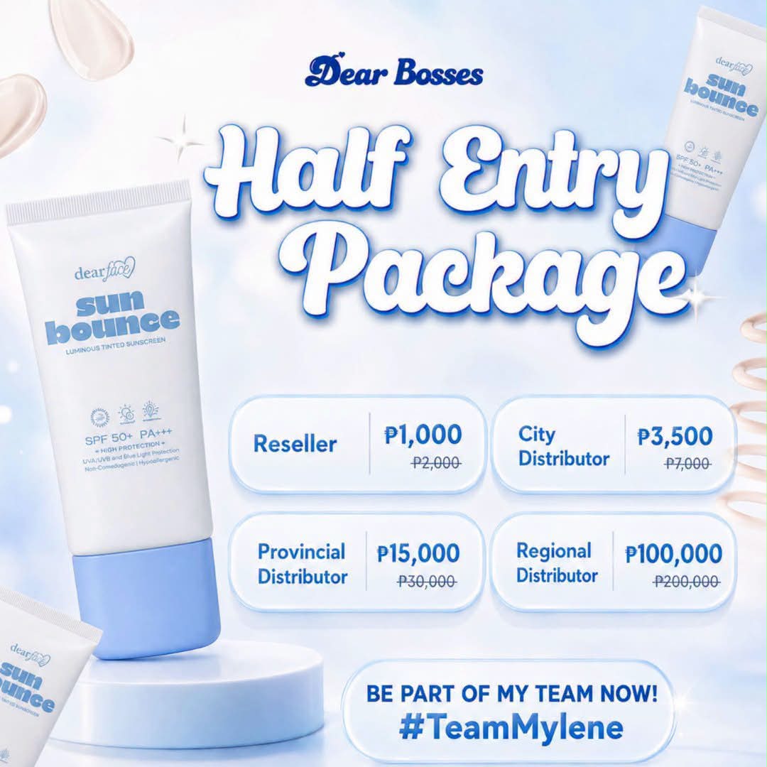 glutathione distributor philippines facebook Dear Face Skin Sunbounce HALF ENTRY Initial Promo Still Ongoing!🎉 Join #TeamMYLENE Now and Be Part of Our Growing Dear Face Skin Family! Open For Distributors and Resellers Nationwide!🇵🇭 Message Me or does b12 injection lighten Connection Size:1/2