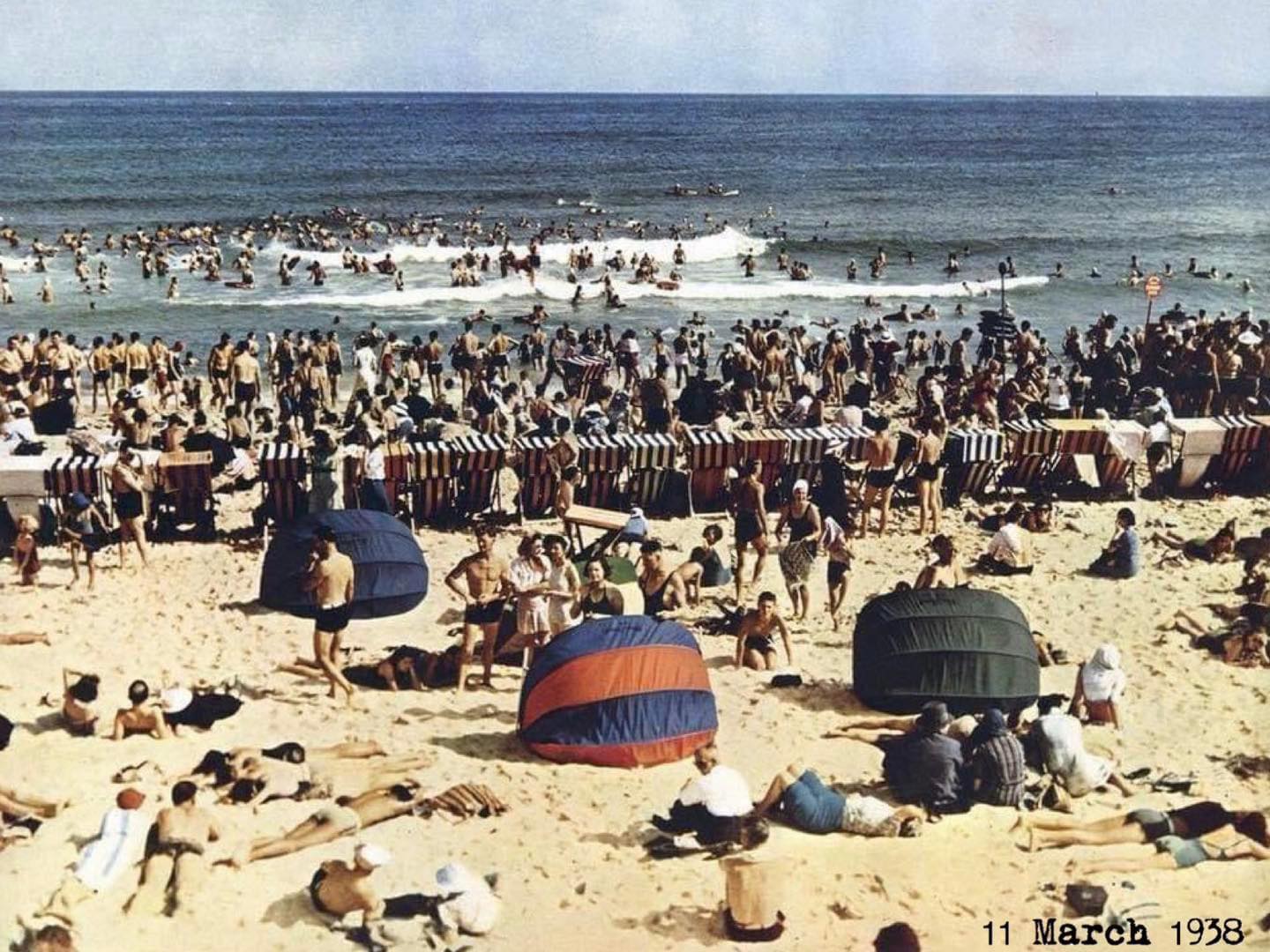 I Grew - 🏖 #OnThisDay 11 March 1938, colour photograph shows a few ...
