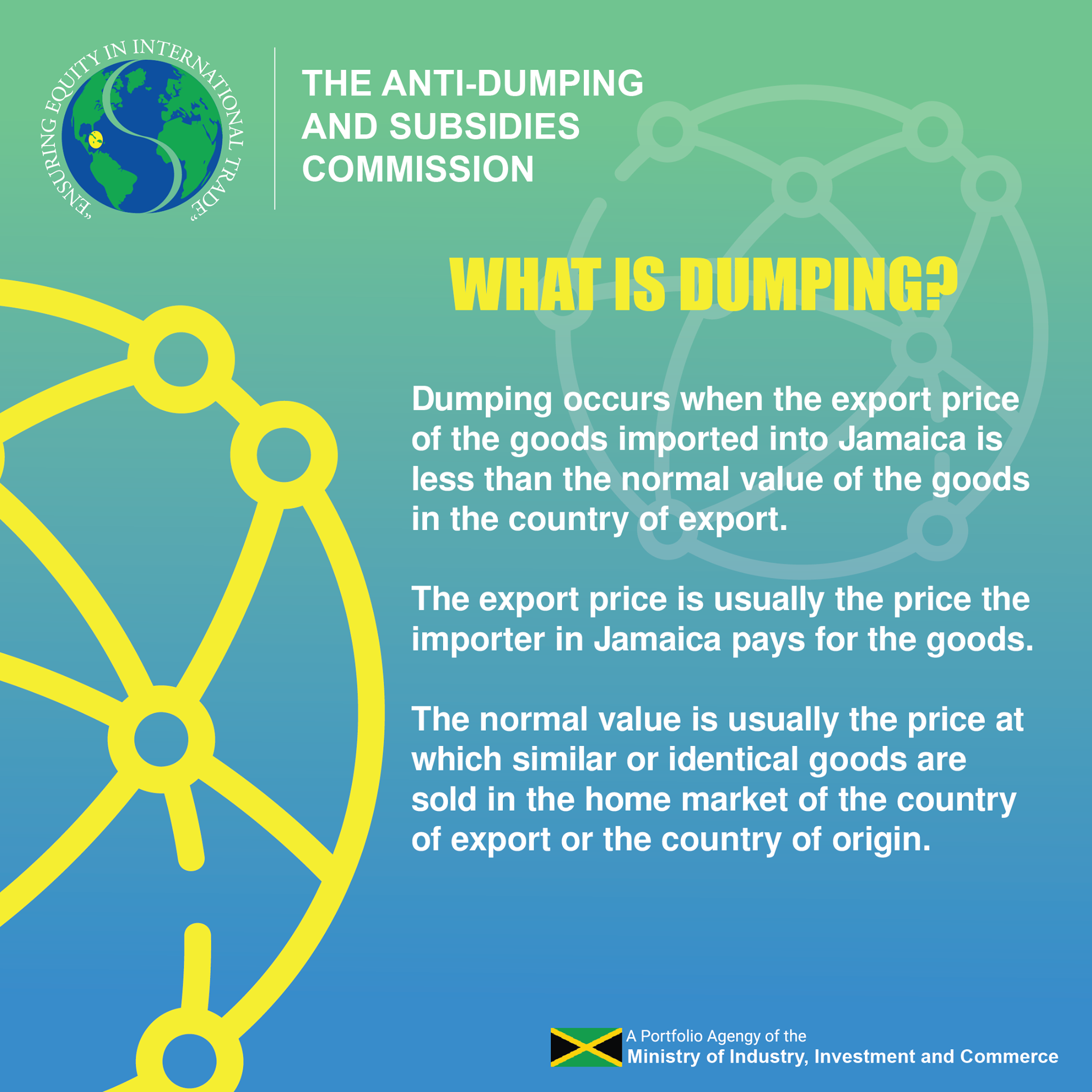 Anti-dumping and Subsidies Commission - WHAT IS DUMPING Dumping occurs ...