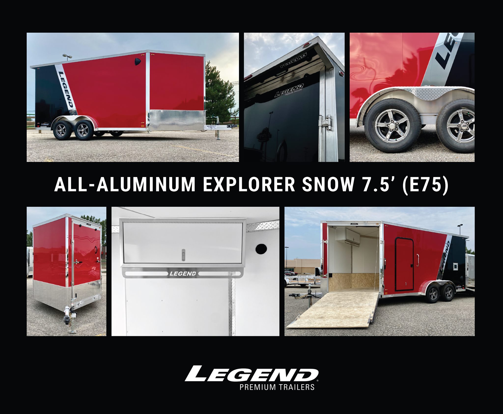 ⚫ 🔴 Legend's 7.5' Wide Explorer... - Legend Premium Trailers | Facebook