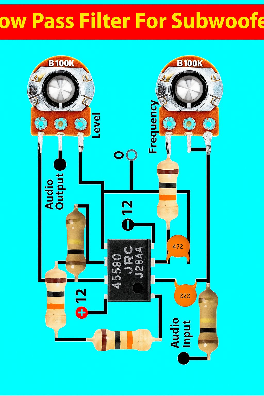 Electronic circuit, project & design | Low Pass Filter Circuit for ...