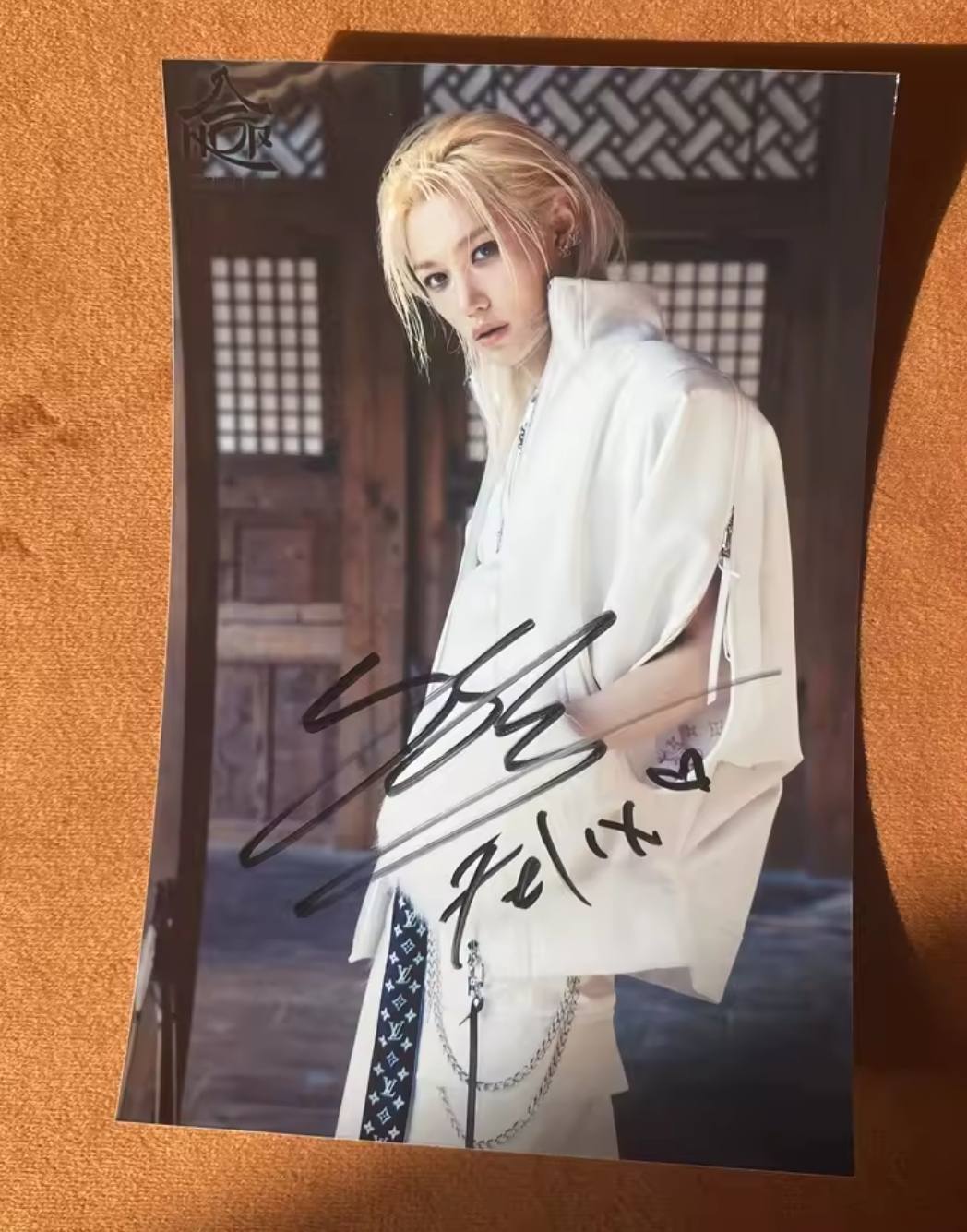 Autographe Stray Kids Felix 10 Pouces - Carte Signée Neuve, Collection K-pop, Officiel