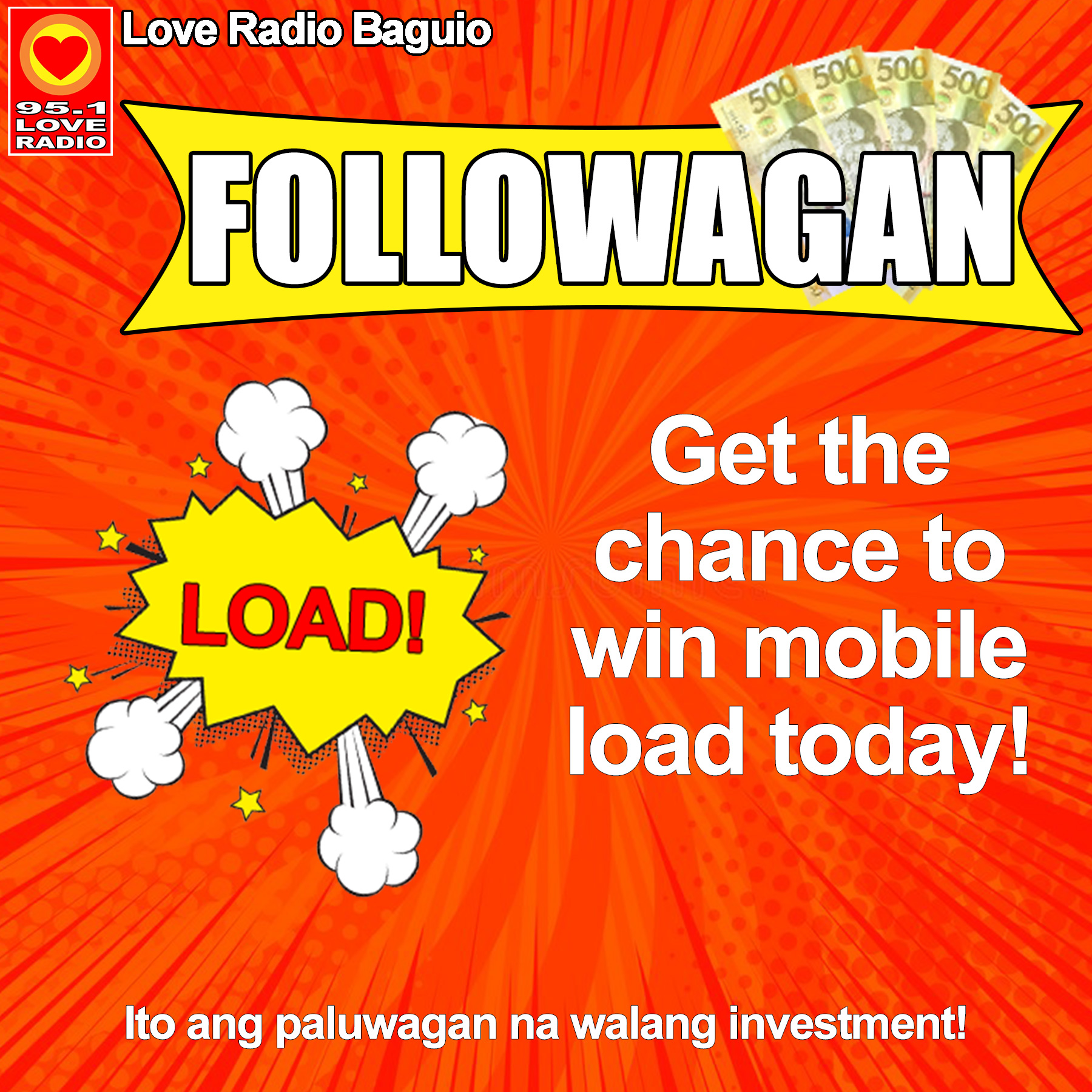 Ikaw na ba ang next mobile load winner... - Love Radio Baguio | Facebook