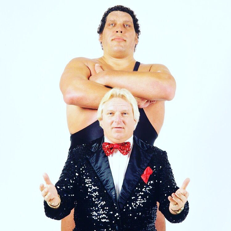 Amazing shot of Bobby Heenan and Andre The Giant!