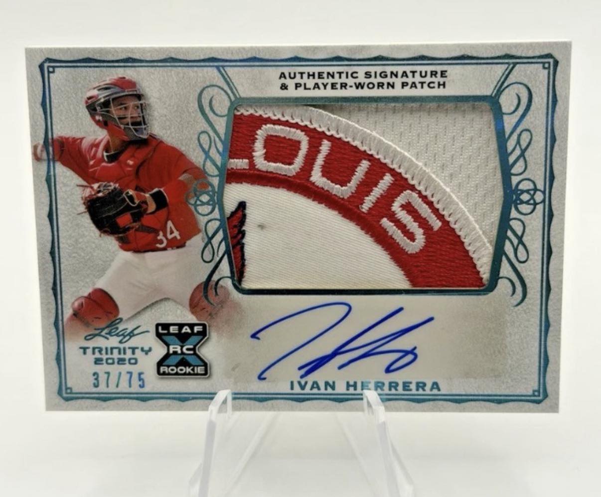 LEAF Trinity Ivan Herrera rookie card for Redbirds fan