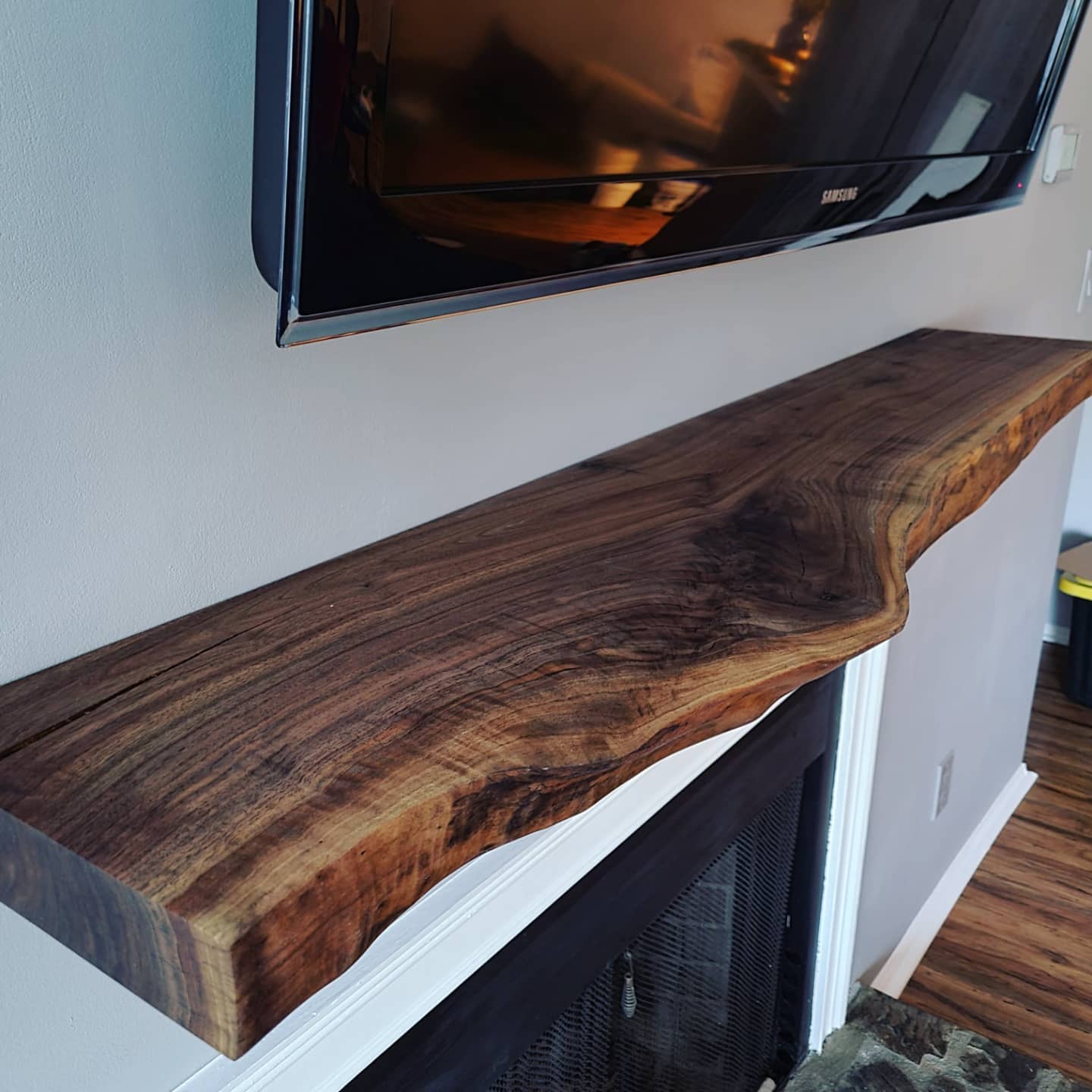 Galati Customs - Custom! Floating, Live-edge Mantel....