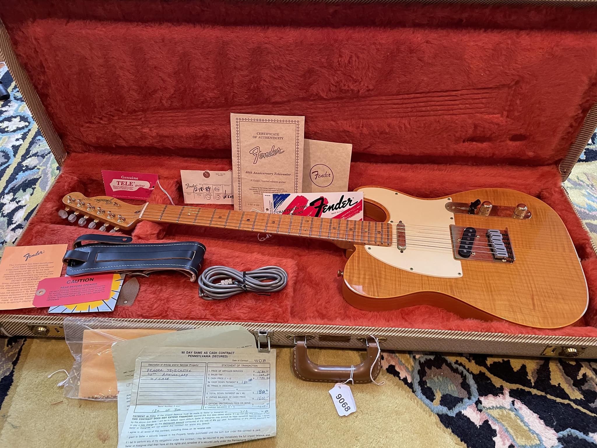40th anniversary Telecaster signed by Fender custom shop masters