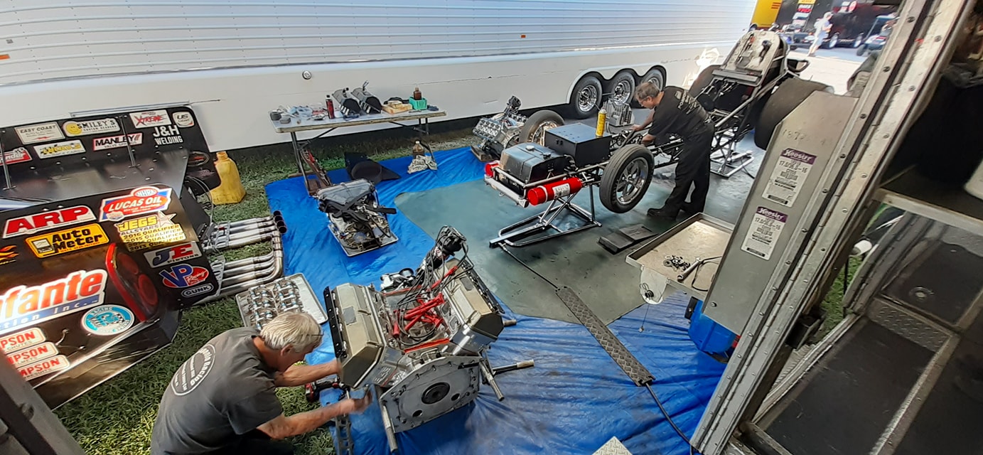 The pit after an engine explosion... - Pomponio Racing | Facebook