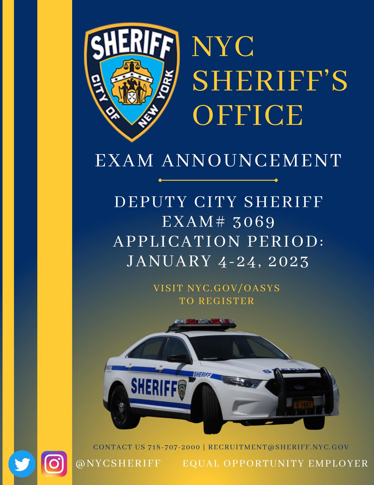 🔊 Sign up for the NYC Sheriff Exam!... - NYC Sheriff's Office | Facebook