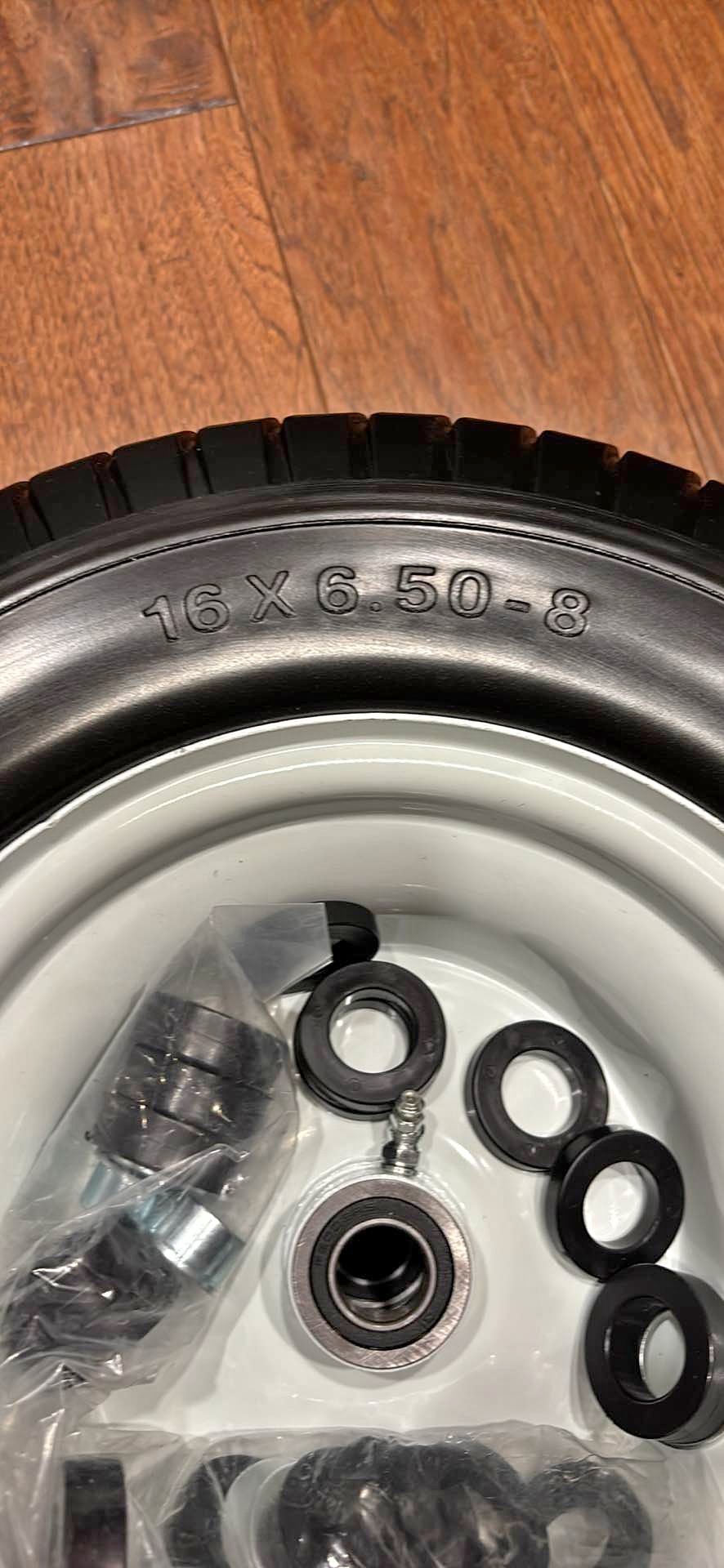 16 X 6.50-8 Flat Free Smooth Tires & Wheels (2) - Car Wheels, Tires ...