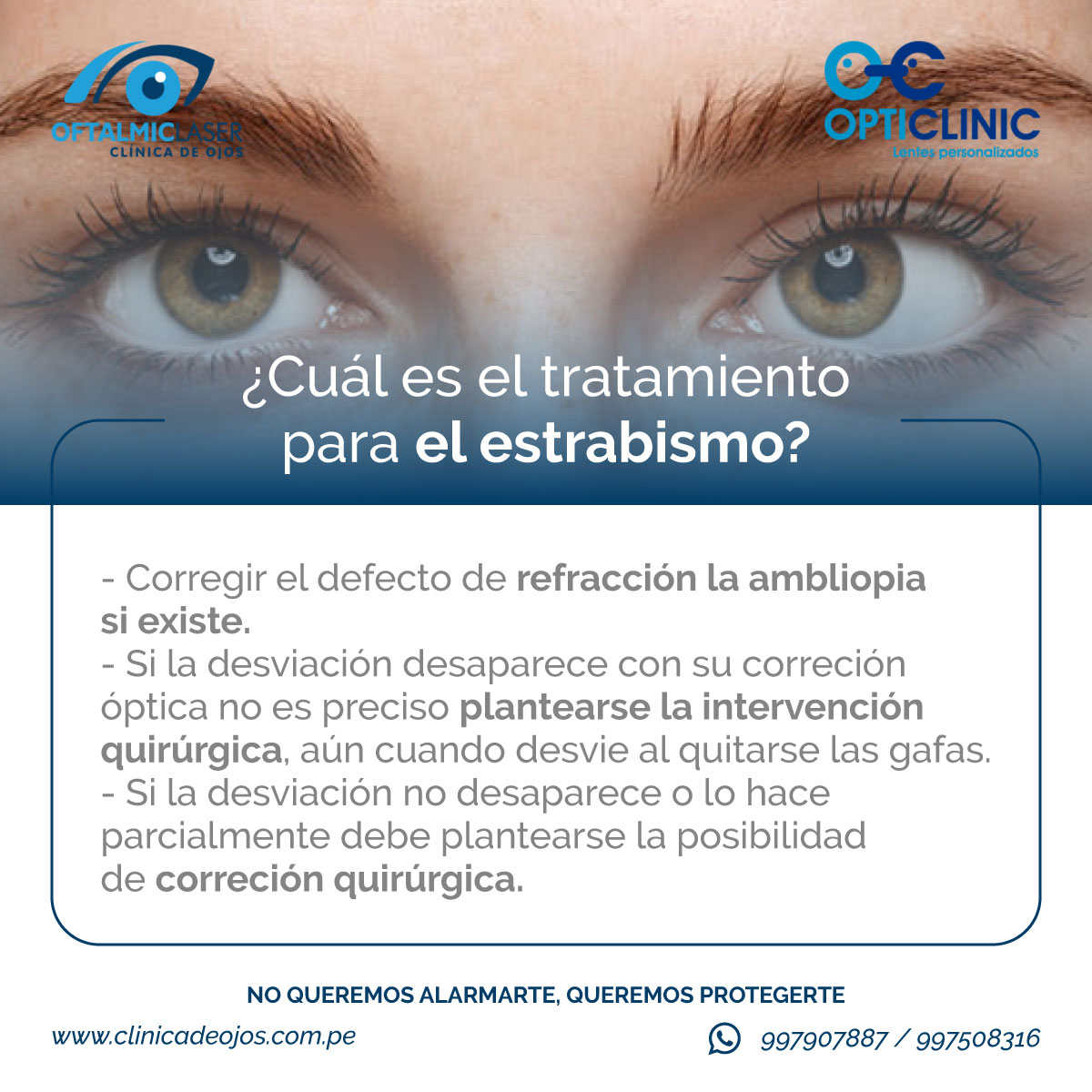 ¡Cuida tu salud! 😃🙌💖... - Clínica de Ojos Oftalmic Laser | Facebook