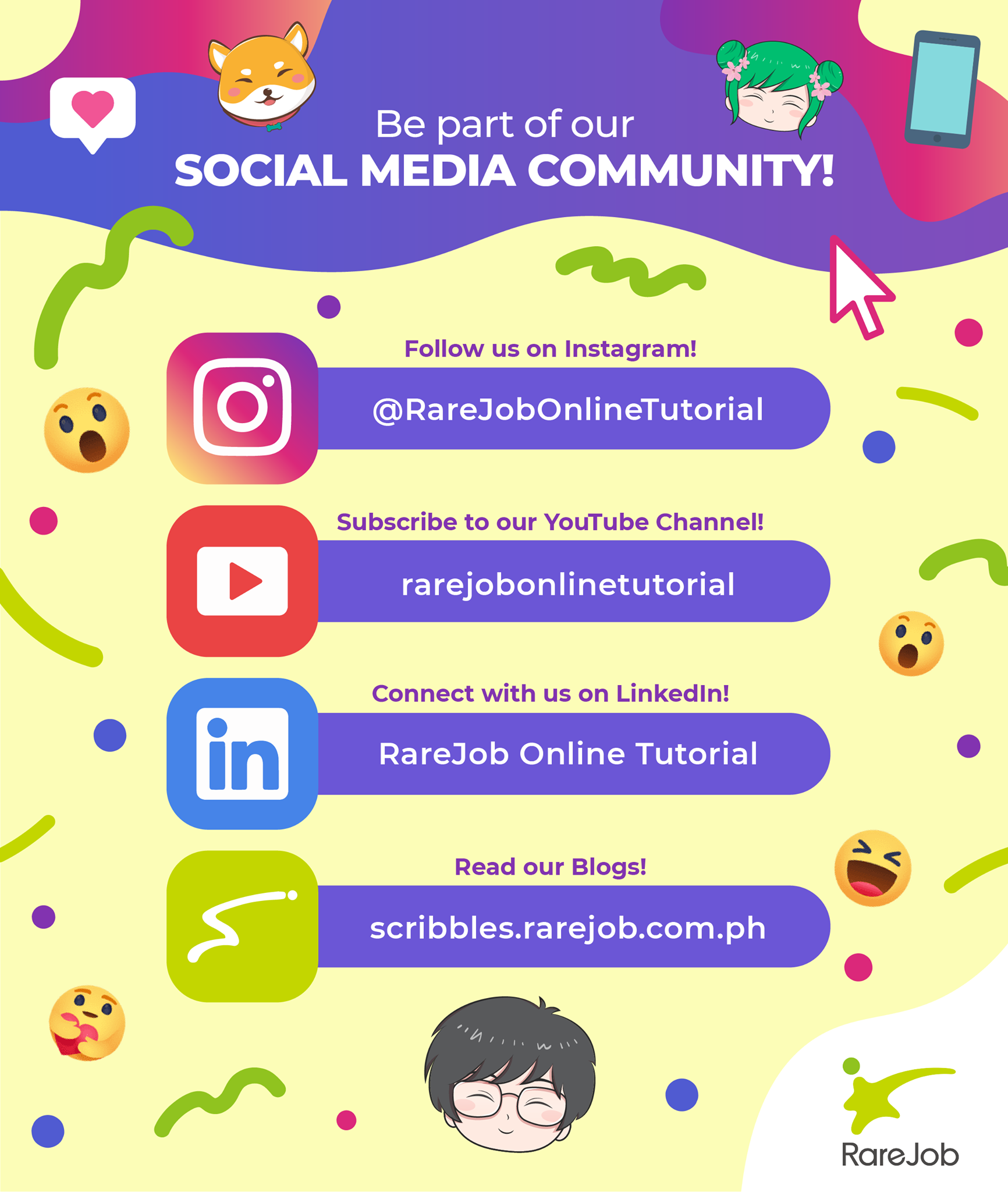 Come and be a part of our... - RareJob Online Tutorial