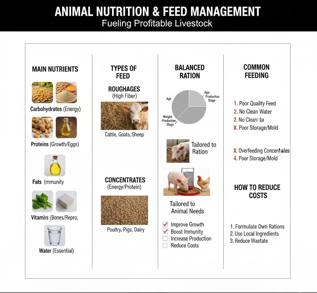 Dre - ANIMAL NUTRITION AND FEED MANAGEMENT Animal nutrition is the ...