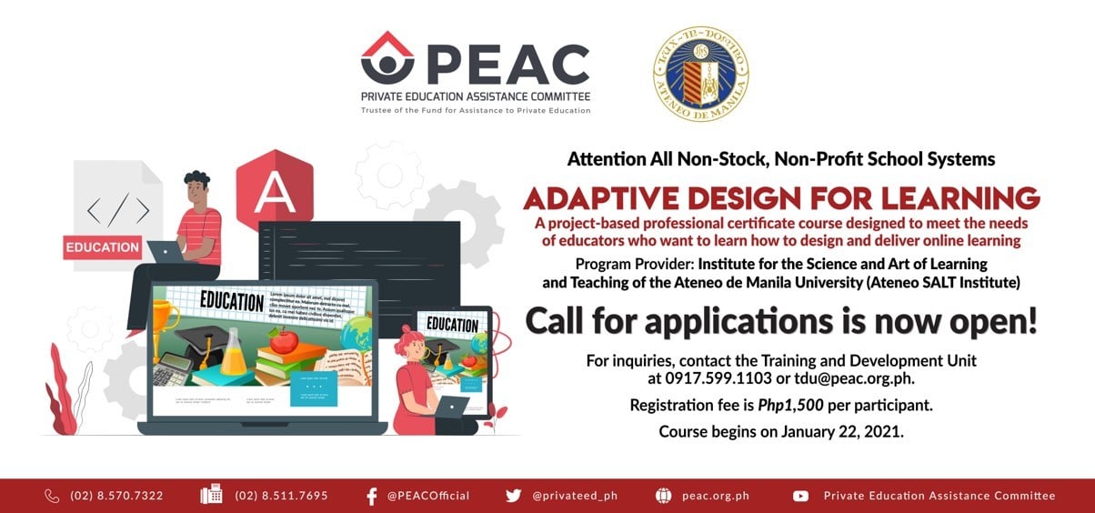 The call for... - Private Education Assistance Committee