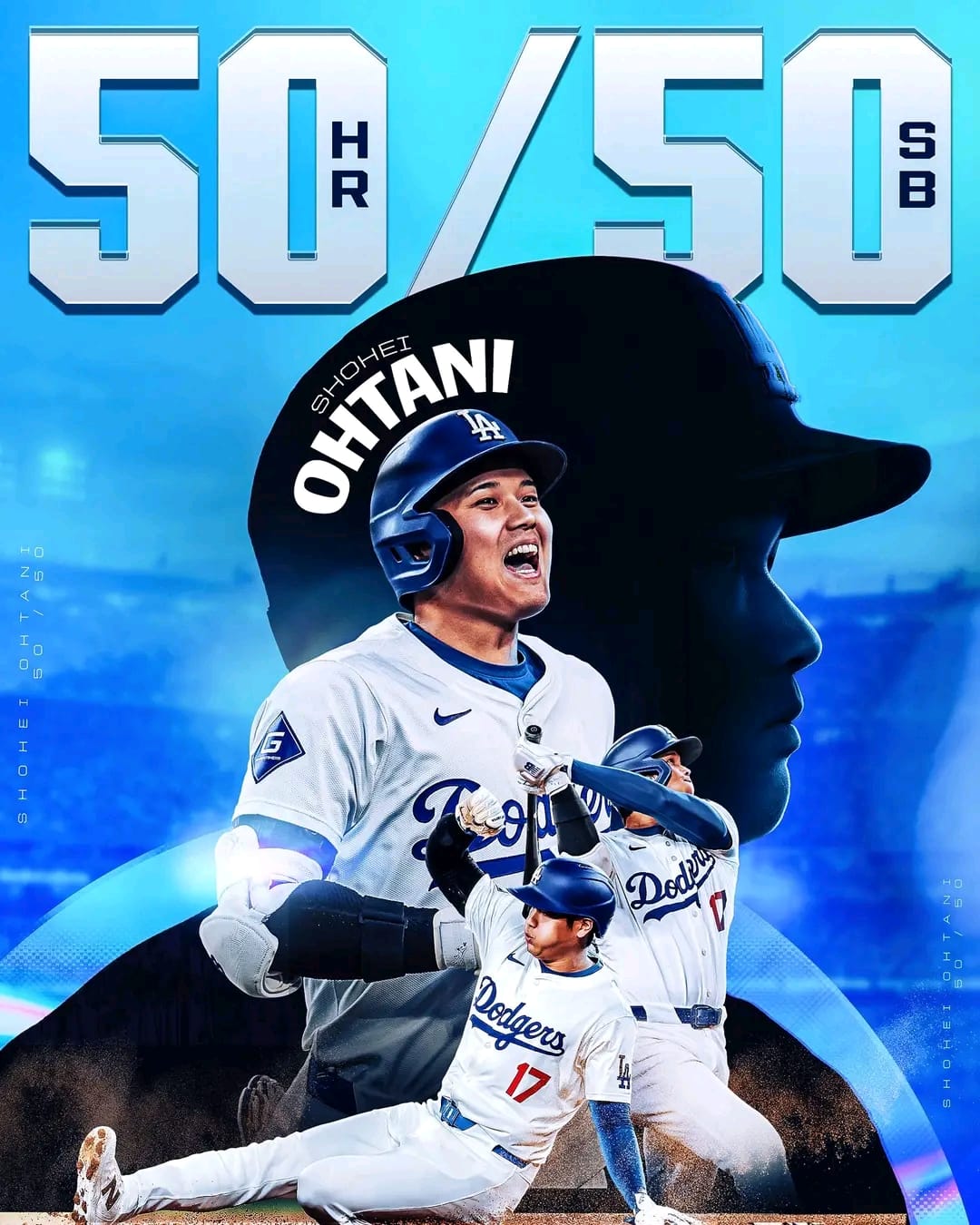 The “50/50 Club” commemorative print, celebrating Shohei Ohtani's