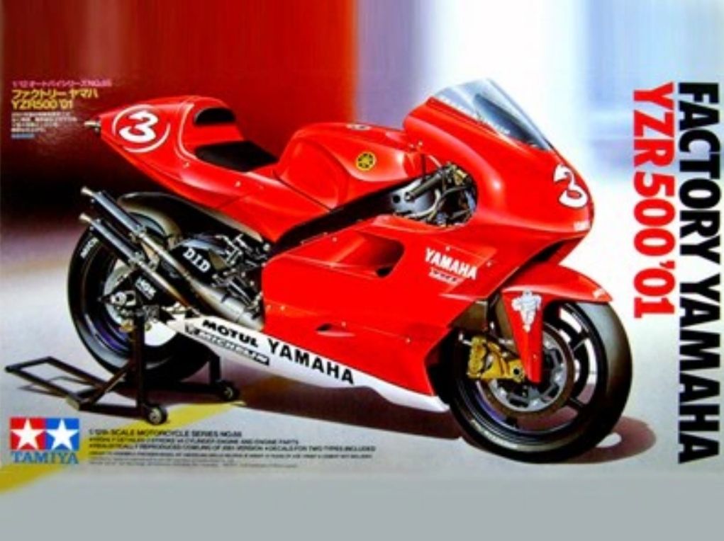 Tamiya 1/12th scale 2001 Yamaha YZr500 model