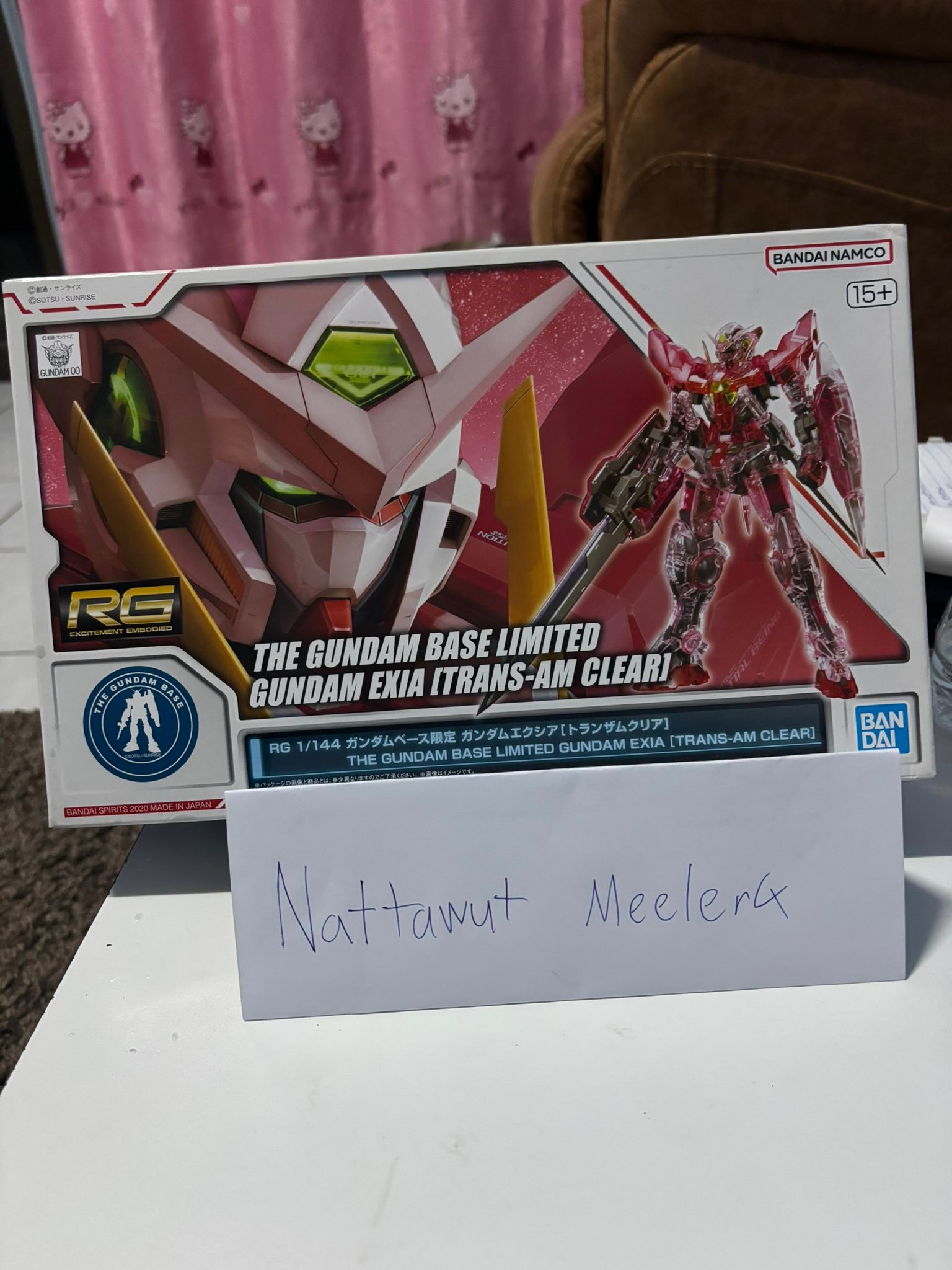Bandai RG 1/144 Gundam Exia Trans-AM Clear model